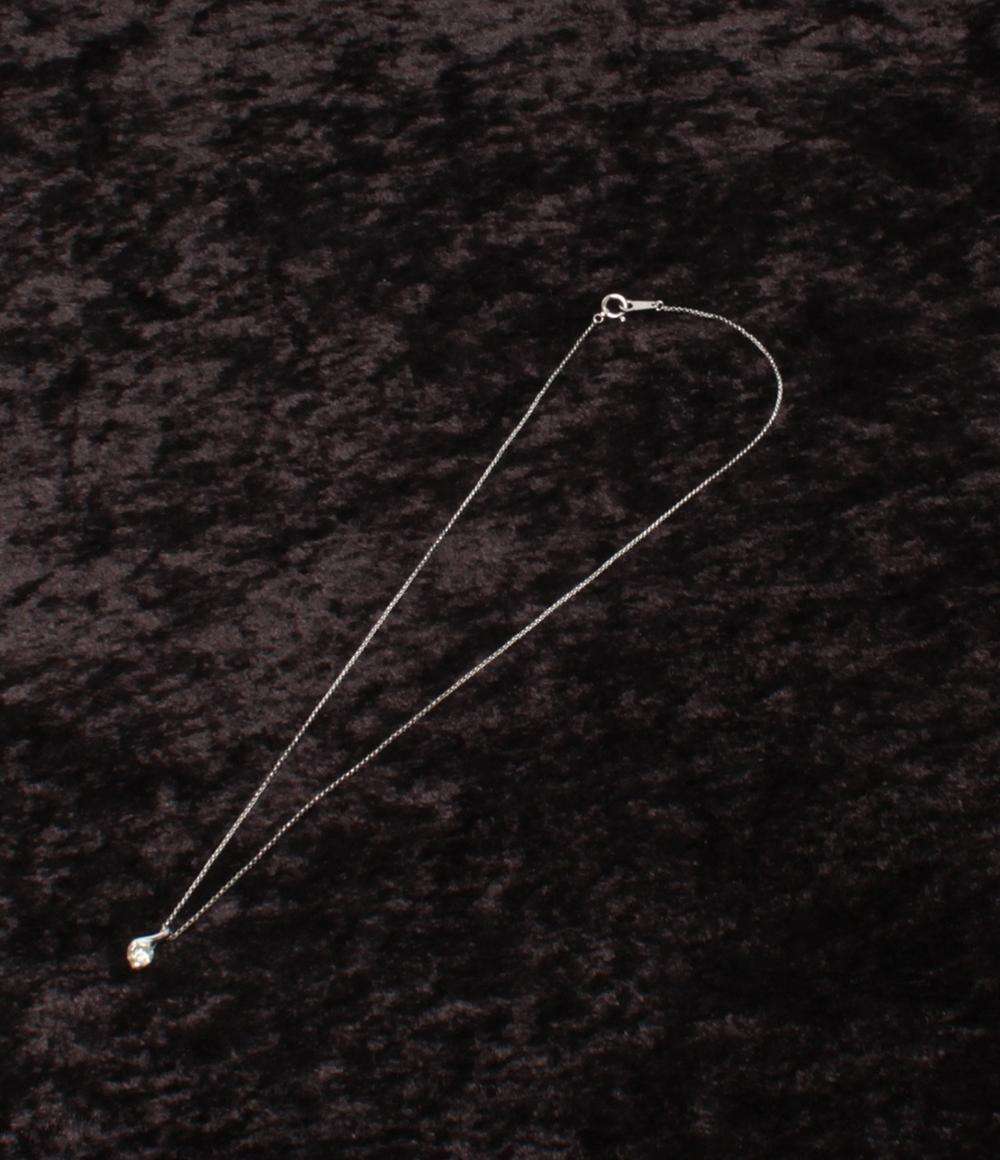 美品 ネックレス Pt900 Pt850 ダイヤ 0.399ct レディース