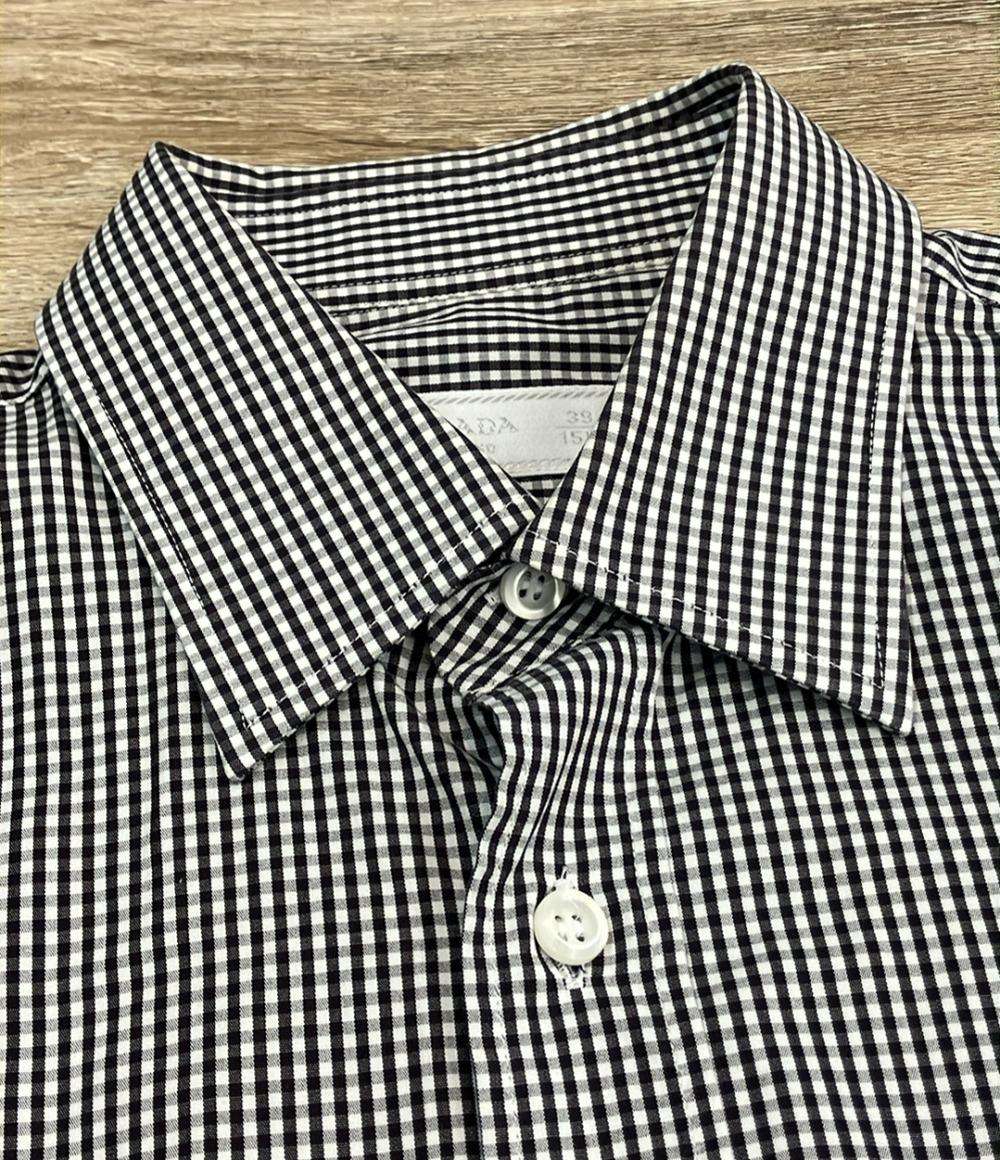 プラダ ギンガムチェックシャツ メンズ SIZE 39 (M) PRADA