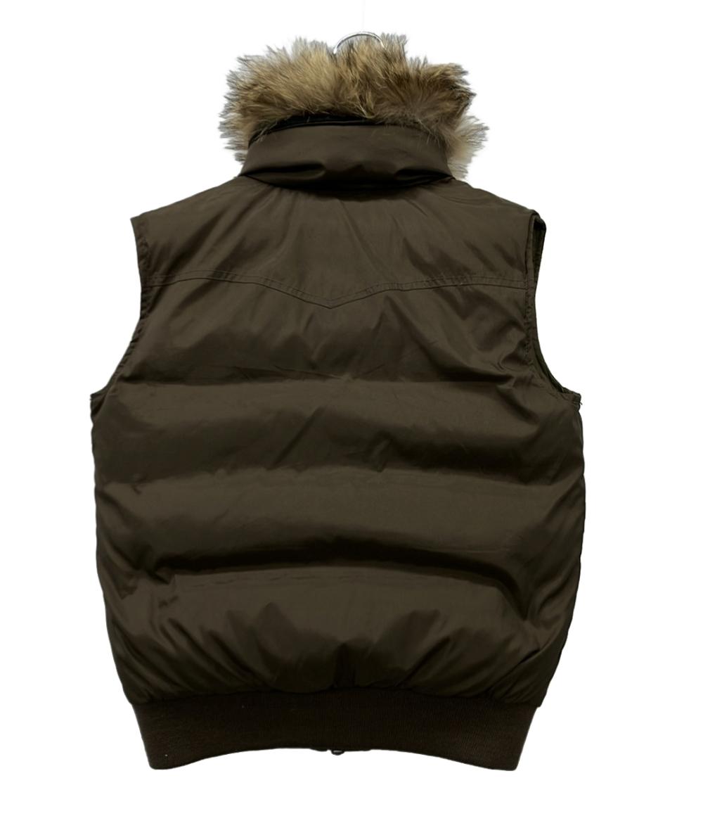 RALPH LAUREN ダウンベスト ファー付き ダブルジップ VRRLLW2360 レディース SIZE 7 (S) ラルフローレン