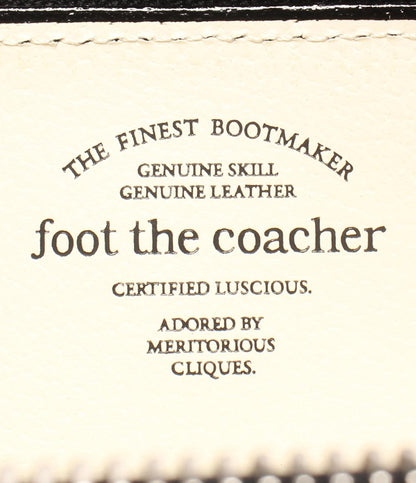 美品 フットザコーチャー ラウンドファスナー財布 メンズ foot the coacher