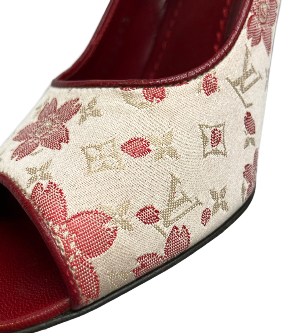 LOUIS VUITTON スリングバックサンダル コラボ 村上隆 BR0053 レディース SIZE 36 (23.5cm) ルイ・ヴィトン