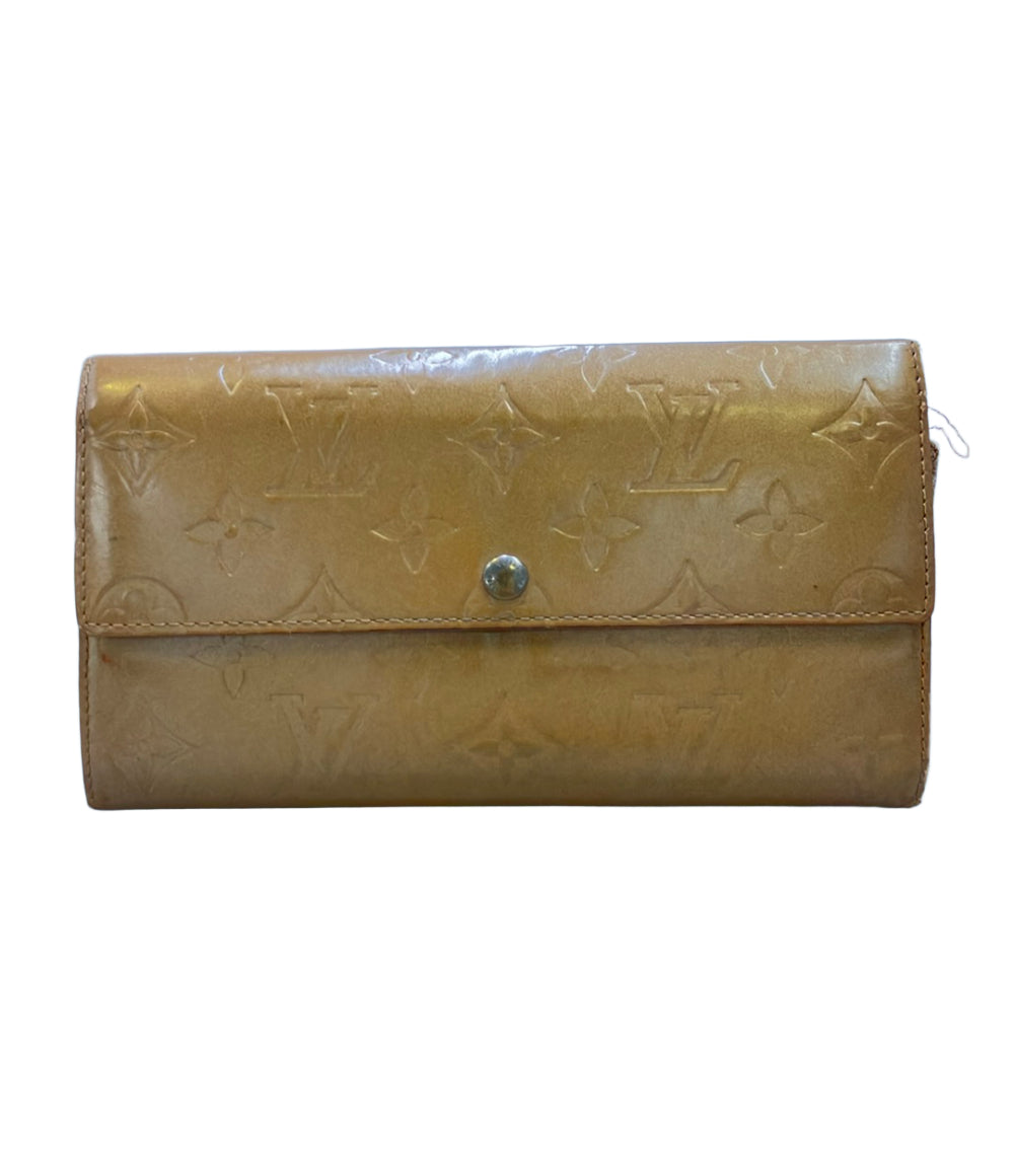 訳あり LOUIS VUITTON 長財布 ポシェットポルトモネクレディ ヴェルニ M91380 レディース ルイ・ヴィトン