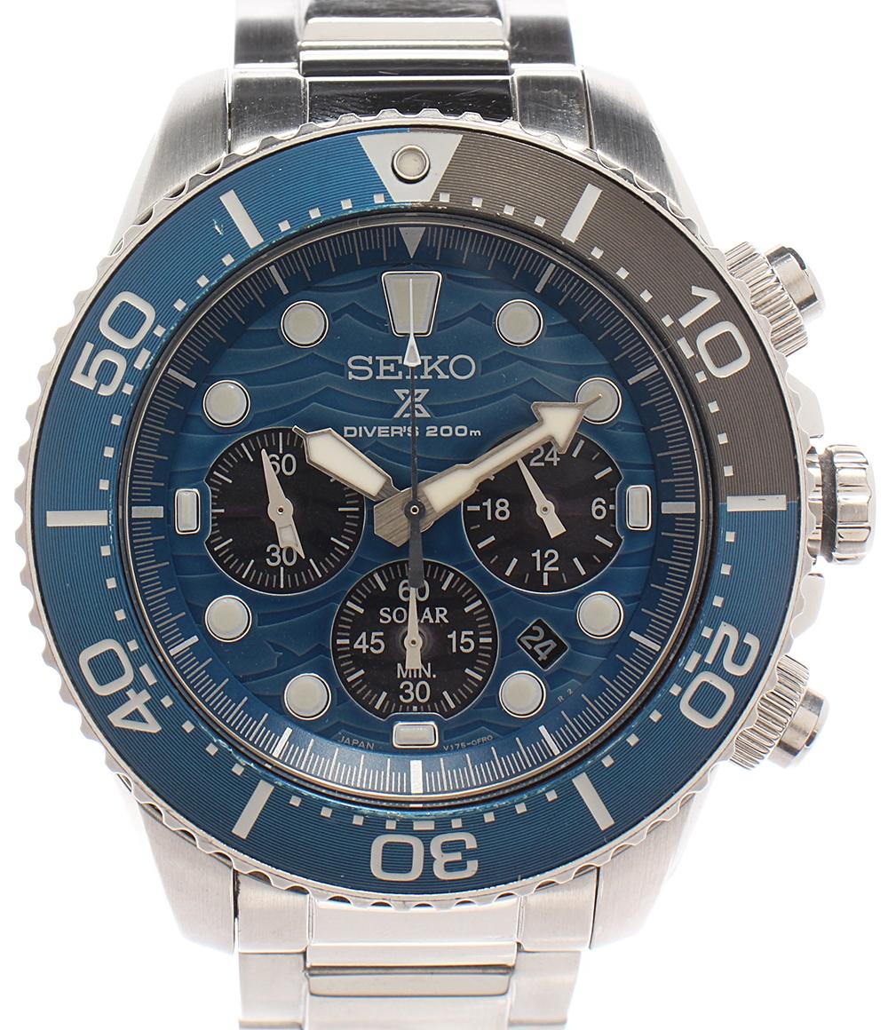 SEIKO 腕時計 ダイバーズ プロスペックス ソーラー ブルー V175-0EV0 メンズ セイコー