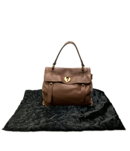 YVES SAINT LAURENT ハンドバッグ レザー ミューズトゥ レディース イヴ・サンローラン