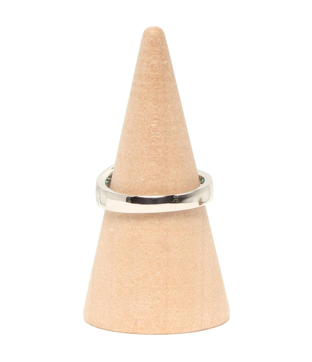 美品 リング 指輪 Pt900 エメラルド0.74ct ダイヤ0.68ct レディース SIZE 11号