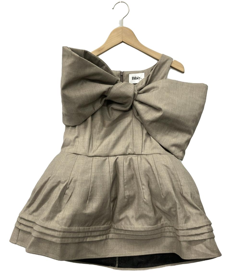美品 ビビィ. ノースリーブワンピース リボントップス B40-TS066BEF レディース SIZE F (M) Bibiy.