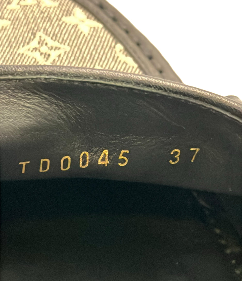 LOUIS VUITTON ローファー ドライビングシューズ モノグラムミニ レディース SIZE 37 ルイ・ヴィトン