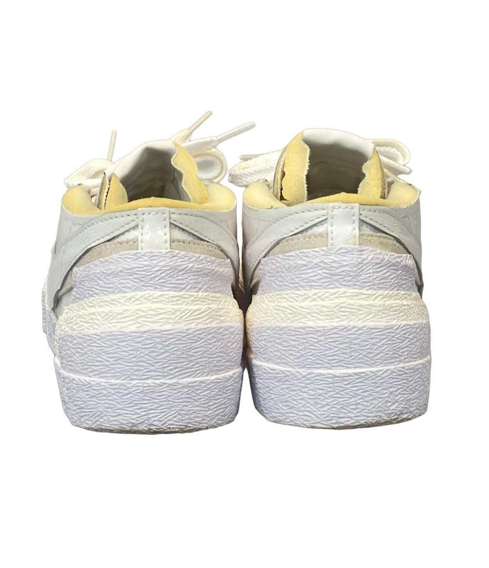 NIKE Sacai ローカットスニーカー Blazer Low White Patent Leather DM6443-100 メンズ SIZE 26.5 ナイキ サカイ