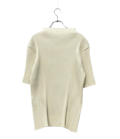 ISSEY MIYAKE 半袖シャツ ブラウス プリーツ HATCHING PLEATS IM61FJ647 レディース SIZE 2 (M) イッセイミヤケ