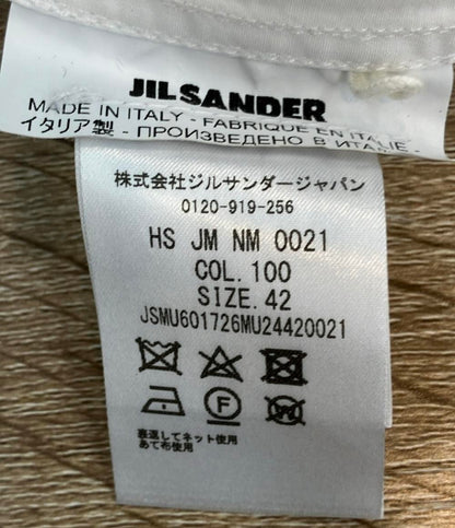 JIL SANDER 半袖シャツ 22SS レギュラーカラー ボックスシルエット JSMU601726MU24420021 メンズ SIZE 42 (XL) ジルサンダー