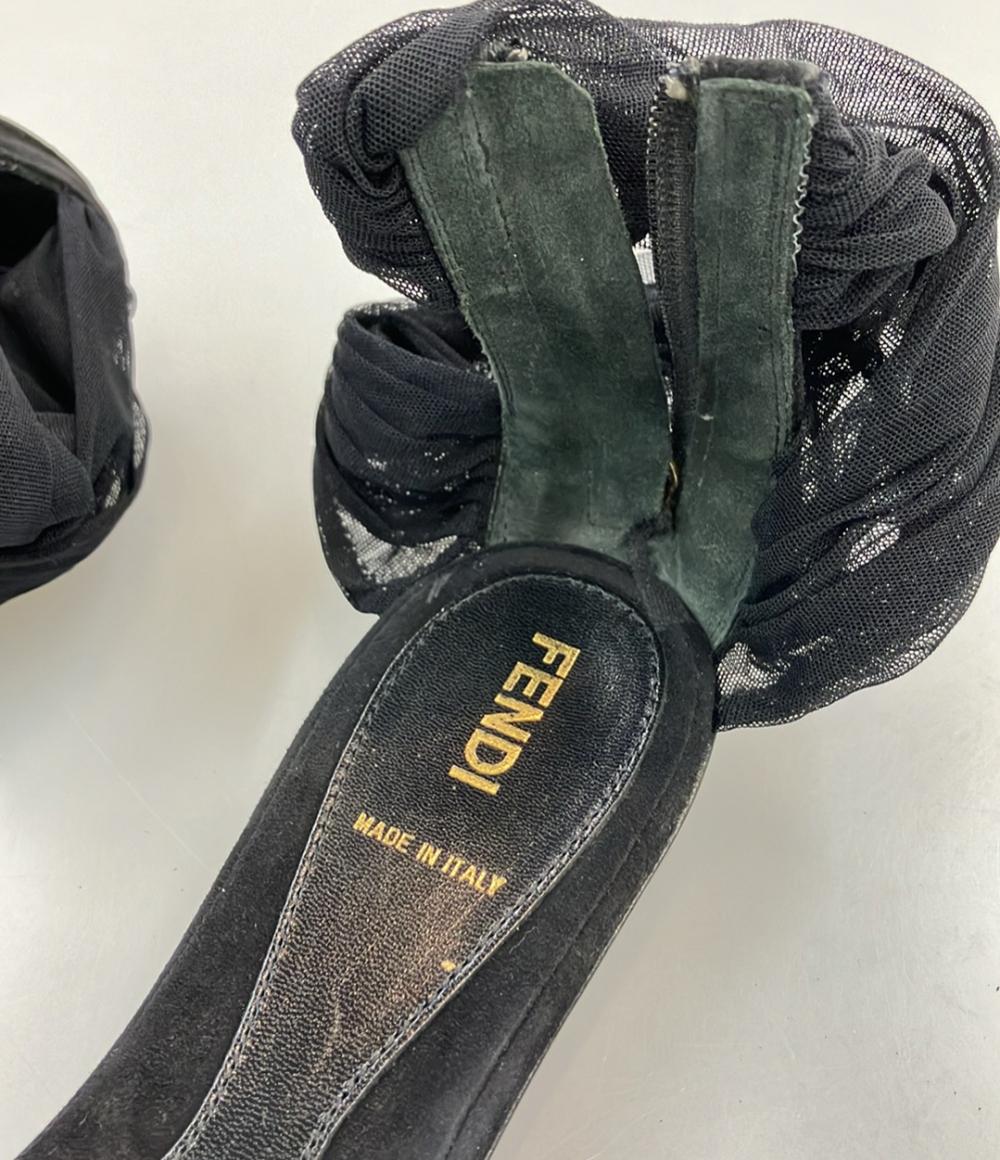 FENDI アンクルストラップ サンダル フラット レディース SIZE 37 (24cm) フェンディ