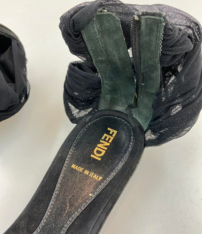 FENDI アンクルストラップ サンダル フラット レディース SIZE 37 (24cm) フェンディ