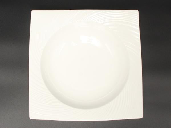美品 WEDGWOOD スクエアボウル パスタプレート 皿 24cm エスリアル ETHEREAL ウエッジウッド