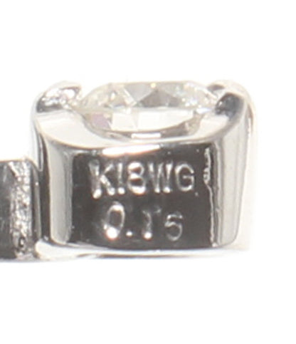 美品 イヤリング K18WG ダイヤ0.30ct レディース