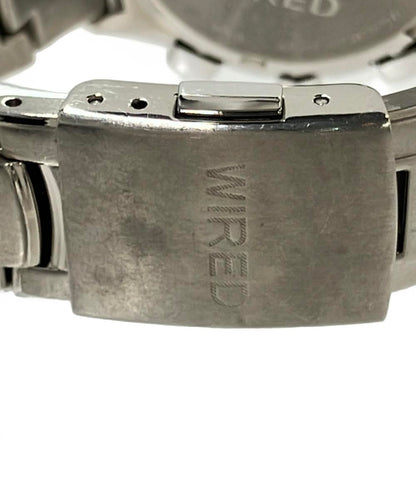 WIRED 腕時計 クオーツ レッド系 7T11-0AB0 メンズ ワイアード