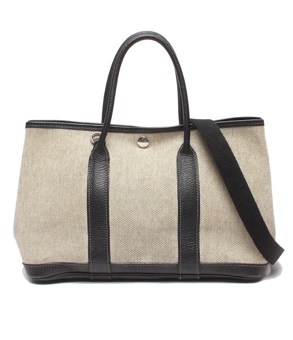 HERMES 2WAYハンドバッグ ショルダーバッグ 肩掛け 斜め掛け □H刻印 シルバー金具 ガーデンパーティTPM レディース エルメス