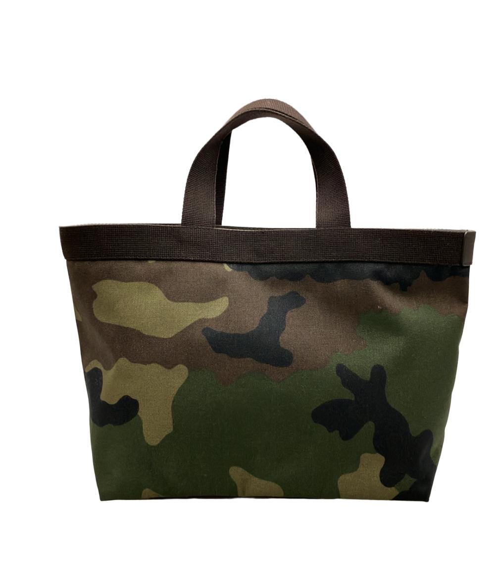 美品 Herve Chapelier トートバッグ スクエア カモフラージュ 704W レディース エルベ・シャプリエ