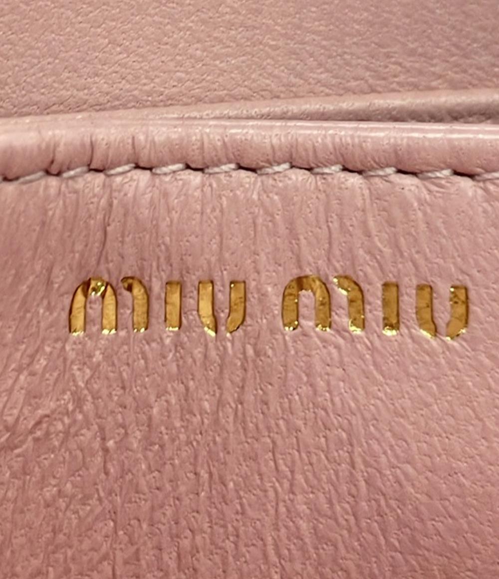 美品 MiuMiu コインケース カードケース マテラッセ マトラッセ レディース ミュウミュウ