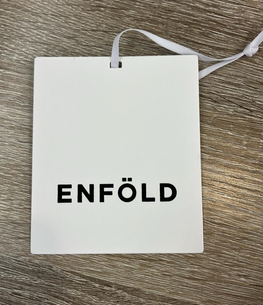 美品 ENFOLD 長袖ニット タックショート ウール タグ付き SHORT-KNIT PULLOVER 300GA270-1830 レディース SIZE 38 (M) エンフォルド