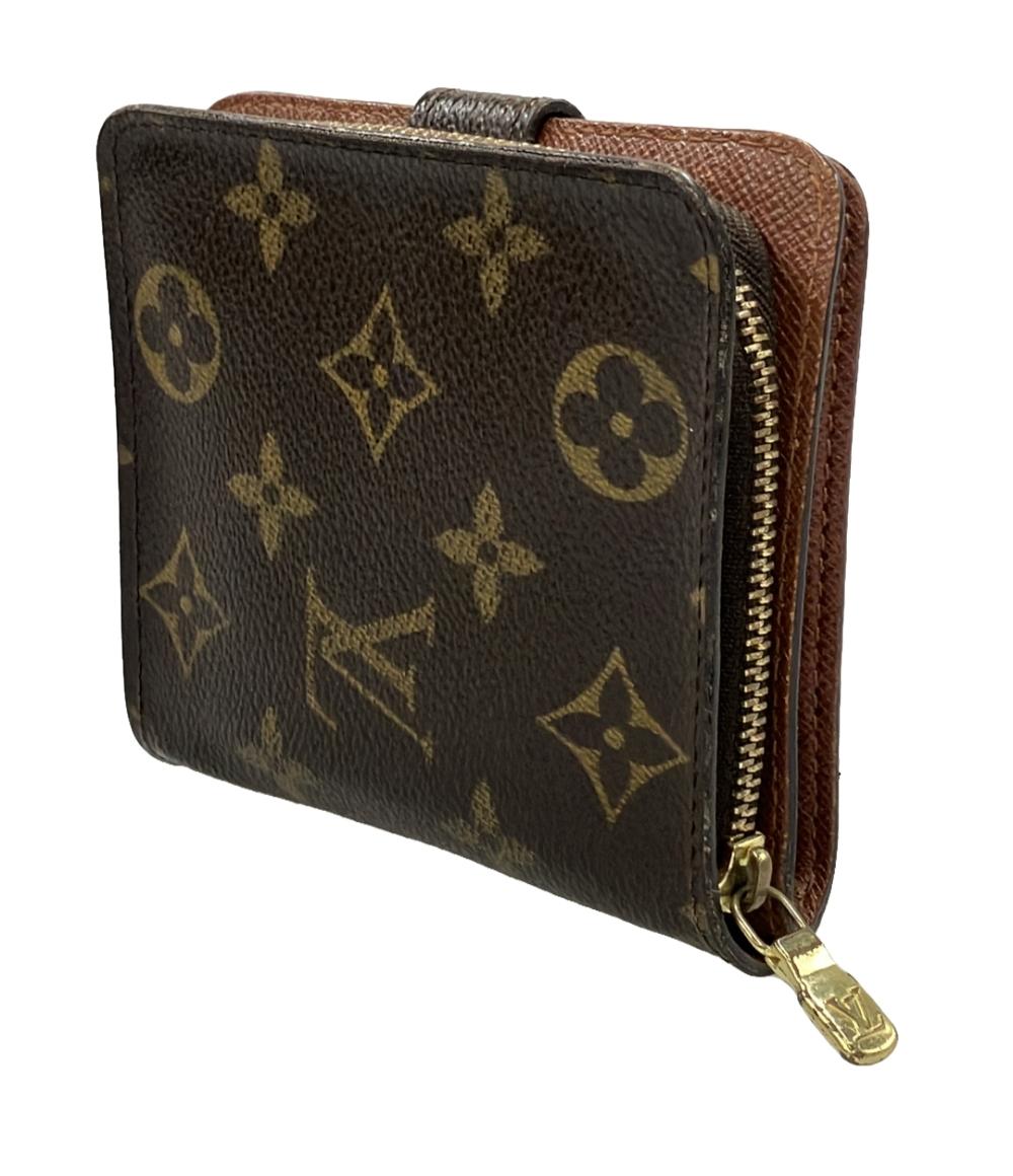 ルイヴィトン 二つ折り財布 コンパクトジップ モノグラム M61667 レディース LOUIS VUITTON