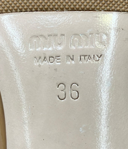 Miu Miu ポインテッドトゥエナメルパンプス レディース SIZE 36 (23cm) ミュウ ミュウ