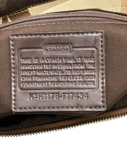 COACH ショルダーバッグ 肩掛け レザー キャンバス F17434 レディース コーチ