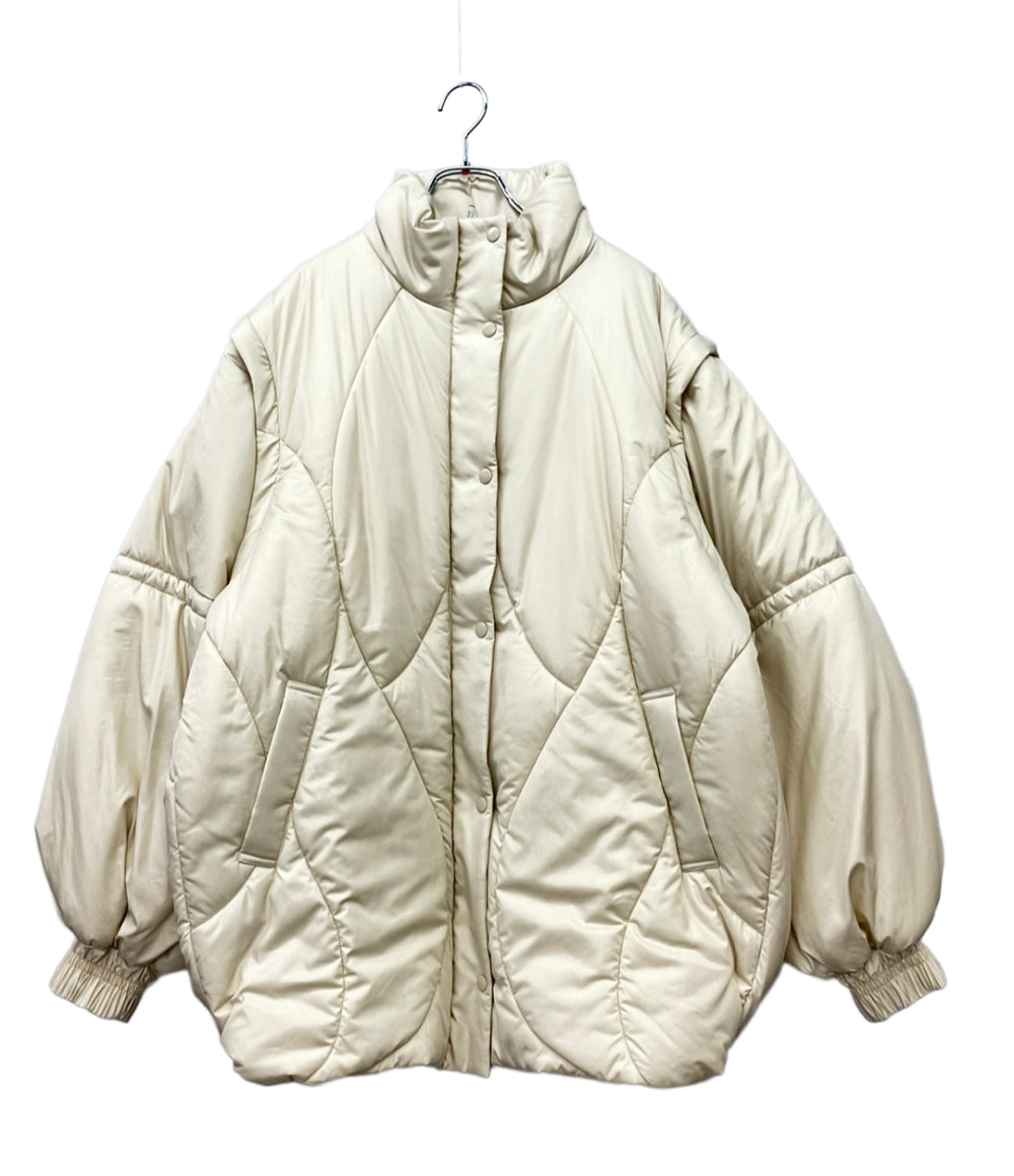 美品 AMERI アウタージャケット 2WAY WAVE STITCH PADDED JACKET レディース SIZE M アメリ