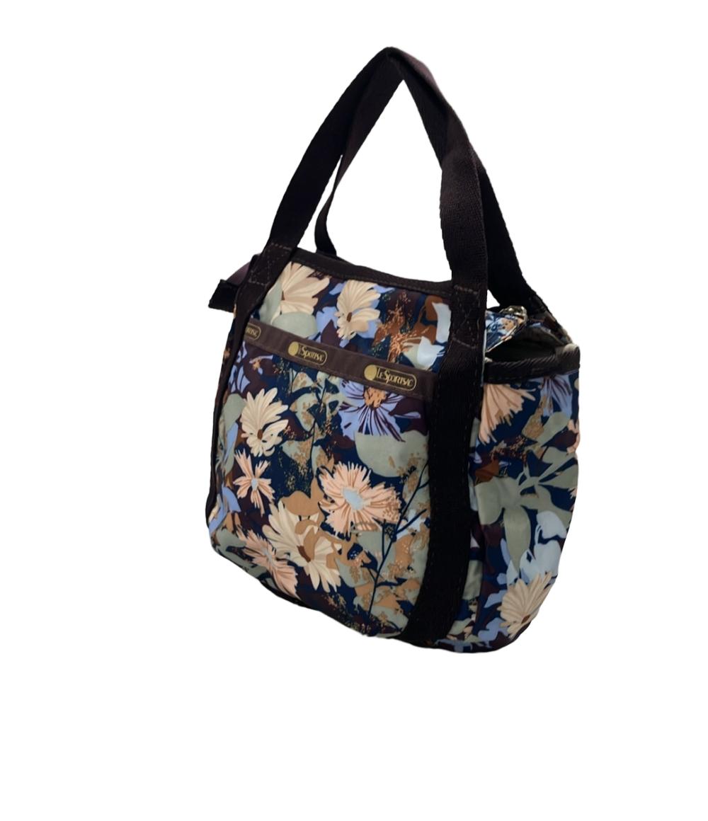 美品 LeSportsac 2way ハンドバッグ ショルダーバッグ 斜め掛け 花柄 レディース レスポートサック