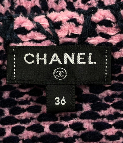 シャネル ココボタン カシミヤ コットン ツイードジャケット P70487 レディース SIZE 36 (XS) CHANEL