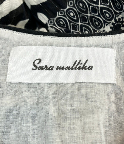 sara mallika 長袖ワンピース パターン レディース SIZE S サラマリカ