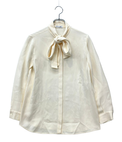 美品 Loro Piana 長袖シャツ ボウタイ レディース SIZE 42 (L) ロロピアーナ