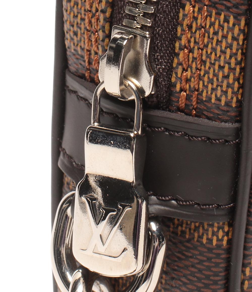 美品 LOUIS VUITTON クラッチバッグ セカンドバッグ ポシェットヴォルガ チャップマン ダミエ N63350 メンズ ルイ・ヴィトン
