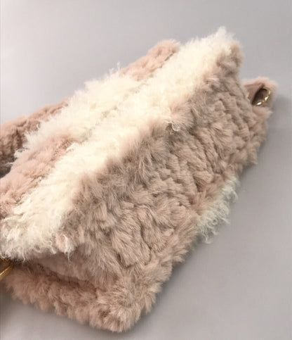 ファーファー 美品 2way ボアハンドバッグ ショルダーバッグ 斜め掛け      レディース   furfur