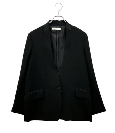 美品 Col Pierrot MUSE de Deuxieme Classe ノーカラージャケット レディース SIZE 38 (S) コルピエロ ミューズ ドゥ ドゥーズィエム クラス