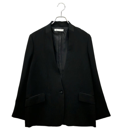 美品 Col Pierrot MUSE de Deuxieme Classe ノーカラージャケット レディース SIZE 38 (S) コルピエロ ミューズ ドゥ ドゥーズィエム クラス