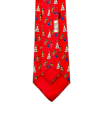 美品 HERMES ネクタイ シルク 100% 7564 SA メンズ エルメス