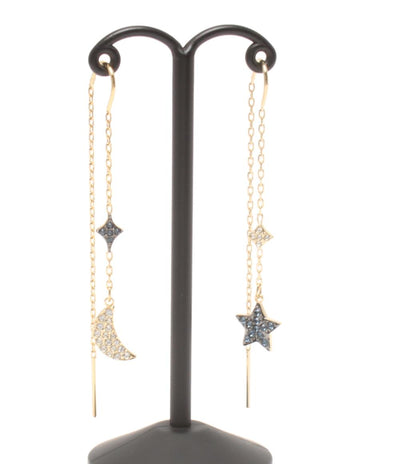 美品 スワロフスキー ピアス 月モチーフ ムーンモチーフ 星モチーフ スターモチーフ Symbolica レディース SWAROVSKI