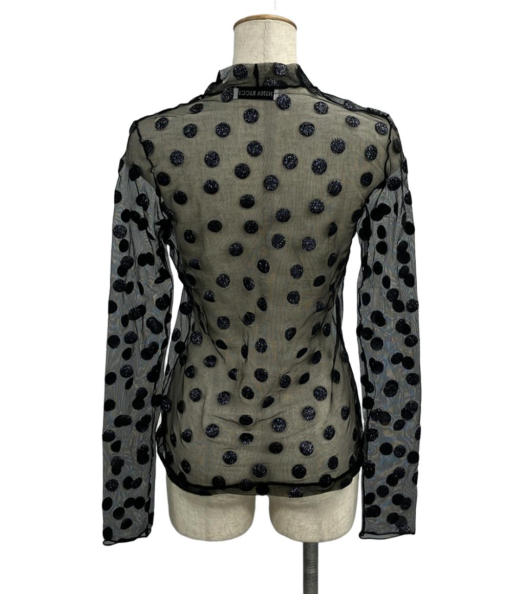 美品 ニナリッチ ポルカドットブラウス レディース SIZE M (M) NINA RICCI