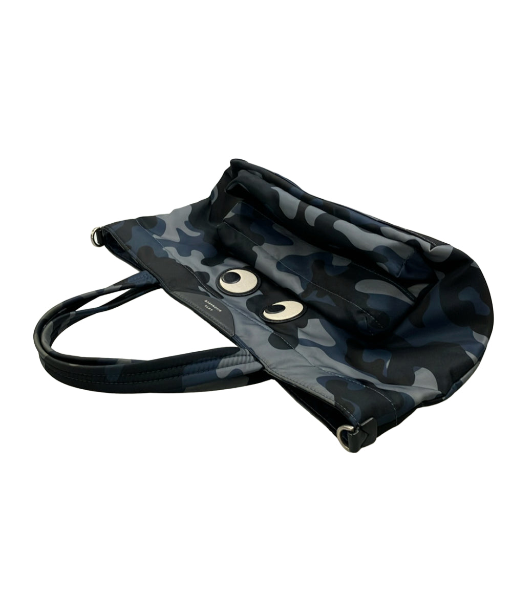 Anya Hindmarch 2WAY ハンドバッグ ショルダーバッグ 迷彩柄 カモフラ柄 アイズ レディース アニヤ・ハインドマーチ