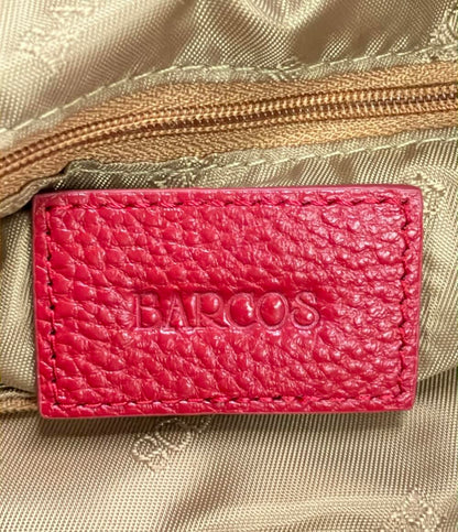 美品 BARCOS ハンドバッグ ショルダーバッグ 2WAY 斜め掛け レザー レディース バルコス