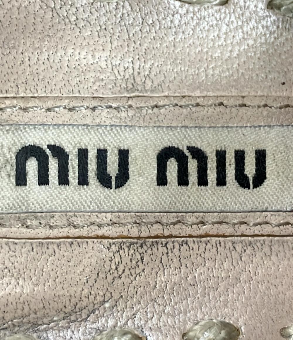 Miu Miu ローカットスニーカー 5E 8998 レディース SIZE 37 1/2 (24.5cm) ミュウ ミュウ