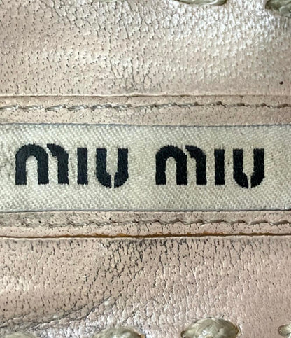 Miu Miu ローカットスニーカー 5E 8998 レディース SIZE 37 1/2 (24.5cm) ミュウ ミュウ