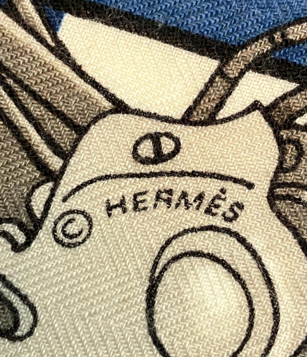 HERMES スカーフ カレ100 ROBOCABAR メンズ エルメス