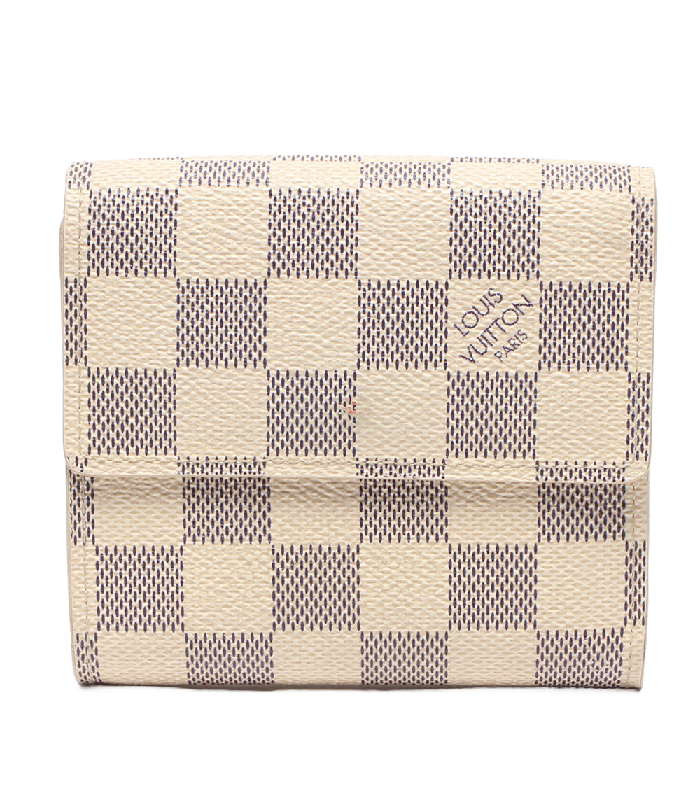 LOUIS VUITTON Wホック三つ折り財布 ポルトフォイユ エリーズ ダミエアズール N61733 レディース メンズ ルイ・ヴィトン