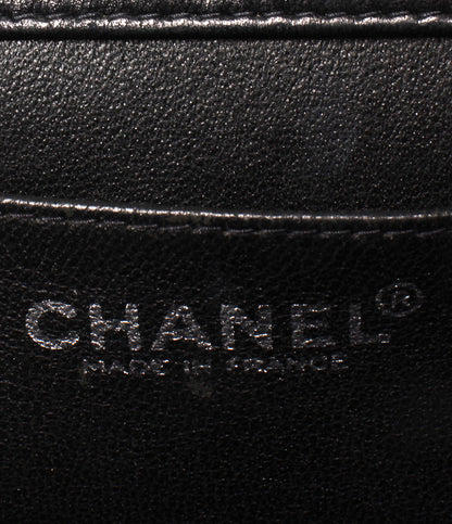 CHANEL チェーンショルダーバッグ 6番台 斜め掛け バイカラー シルバー金具 チョコバー レディース シャネル