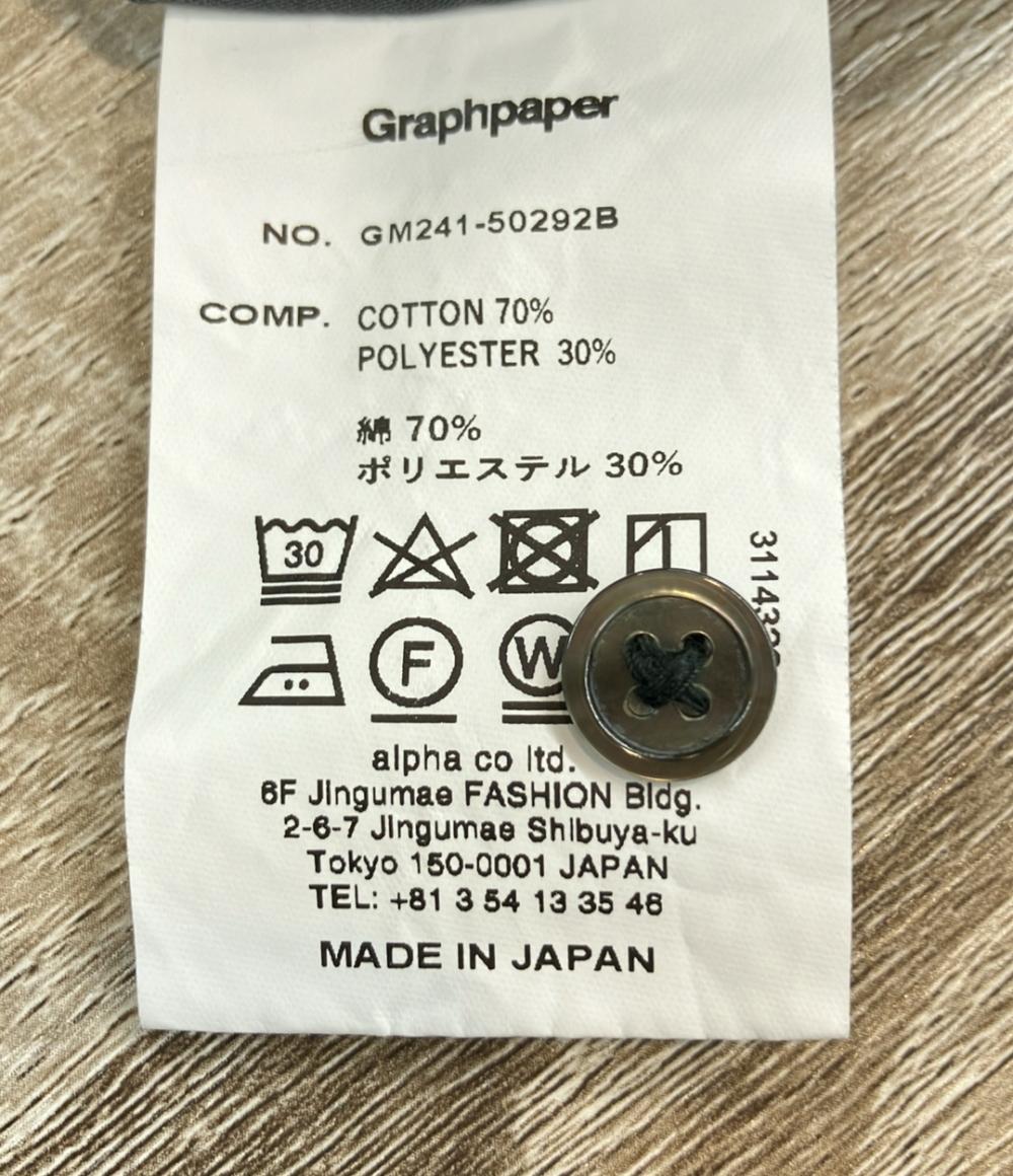 Graphpaper 長袖シャツ Oversized Box Shirt 24SS GM241-50292B メンズ SIZE S グラフペーパー