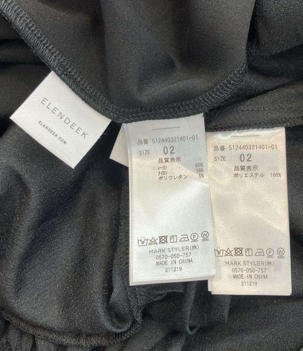美品 エレンディーク 半袖ワンピース インナー付き レディース SIZE 02 (M) ELENDEEK
