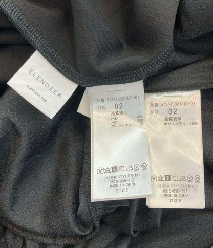美品 エレンディーク 半袖ワンピース インナー付き レディース SIZE 02 (M) ELENDEEK