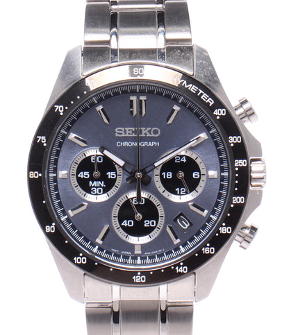 SEIKO 腕時計 クオーツ ブルー 8T63-00D0 メンズ セイコー