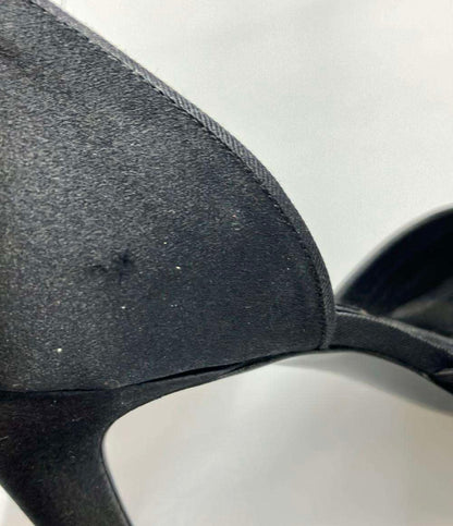 CHANEL オープントゥパンプス サテン ココマーク レディース SIZE 36 C (23.5cm) シャネル